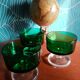 Green vintage ice cream cups