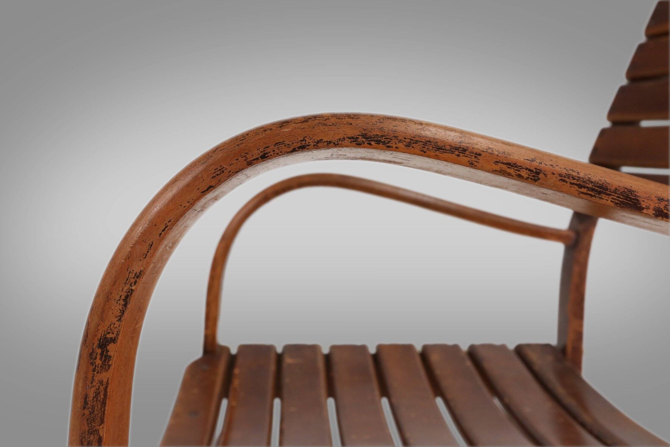 Art Deco Wooden Torck Armchair, France 1930s