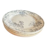 Service of 6 plates Terre de Fer