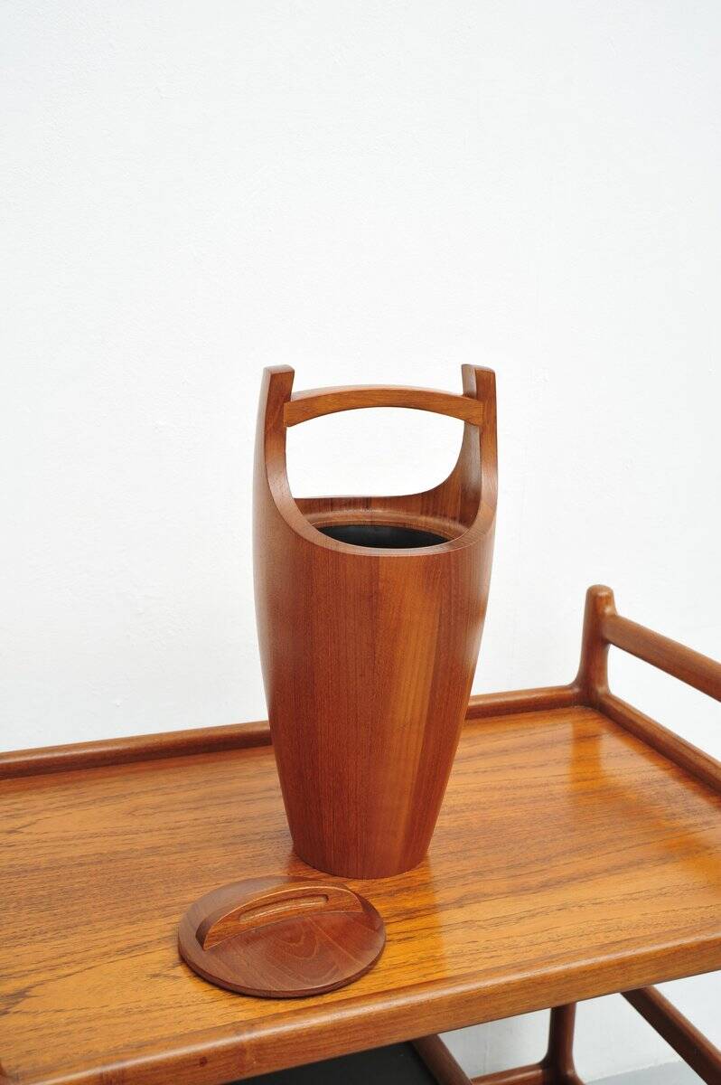 Teak ice bucket by Jens Quistgaard, 1960s