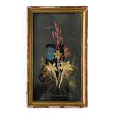 Vintage dried flowers frame