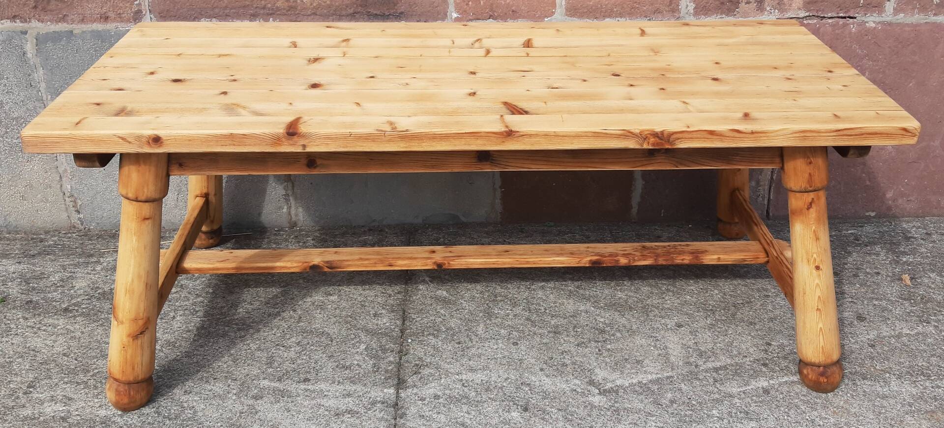 Brutalist table by Georges Robert (2 metres)