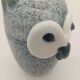 Vintage Scandinavian Glass Owl Statuette Denmark Sulphur 70s 80s