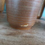 7 tasses ou verres Digoin en grès