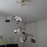 Stainless steel flower cascade suspension, 1970