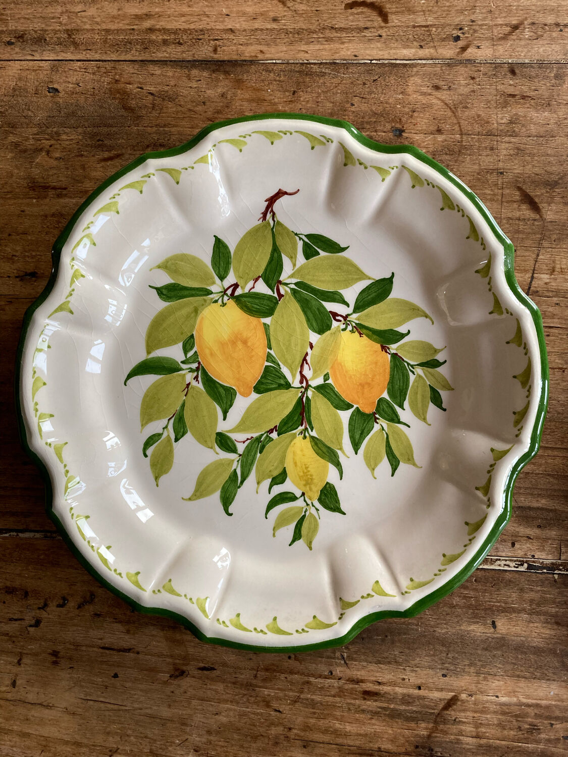 Assiettes citron de menton Perret gentil