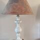 Alabaster lamp and its shade