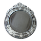 Antique round Venetian mirror in engraved glass