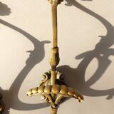 Pair of gilded bronze hooks Louis XVI style, nineteenth century.
