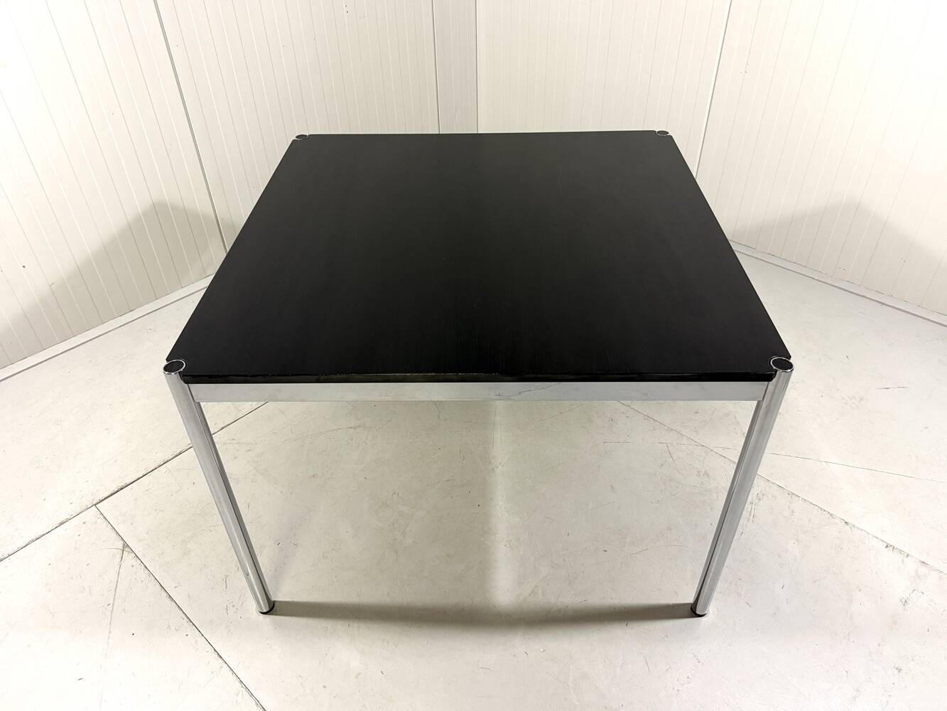 USM Haller dining table in black ash, Fritz Haller 1980’s