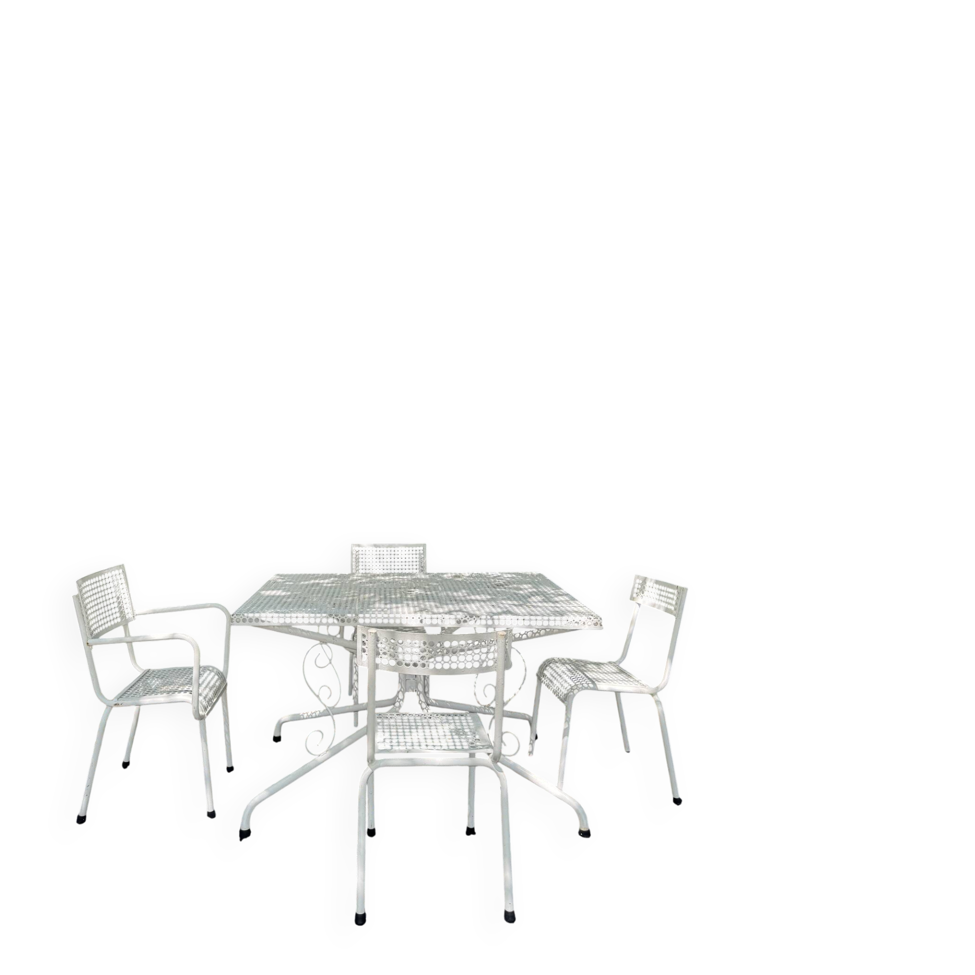 Salon de jardin rené malaval 2 chaises 2 fauteuils
