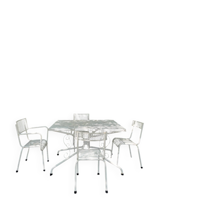 Salon de jardin rené malaval 2 chaises 2 fauteuils