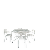 Garden furniture set rené malaval 2 chairs 2 armchairs