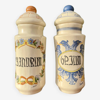 Pair of apothecary jars