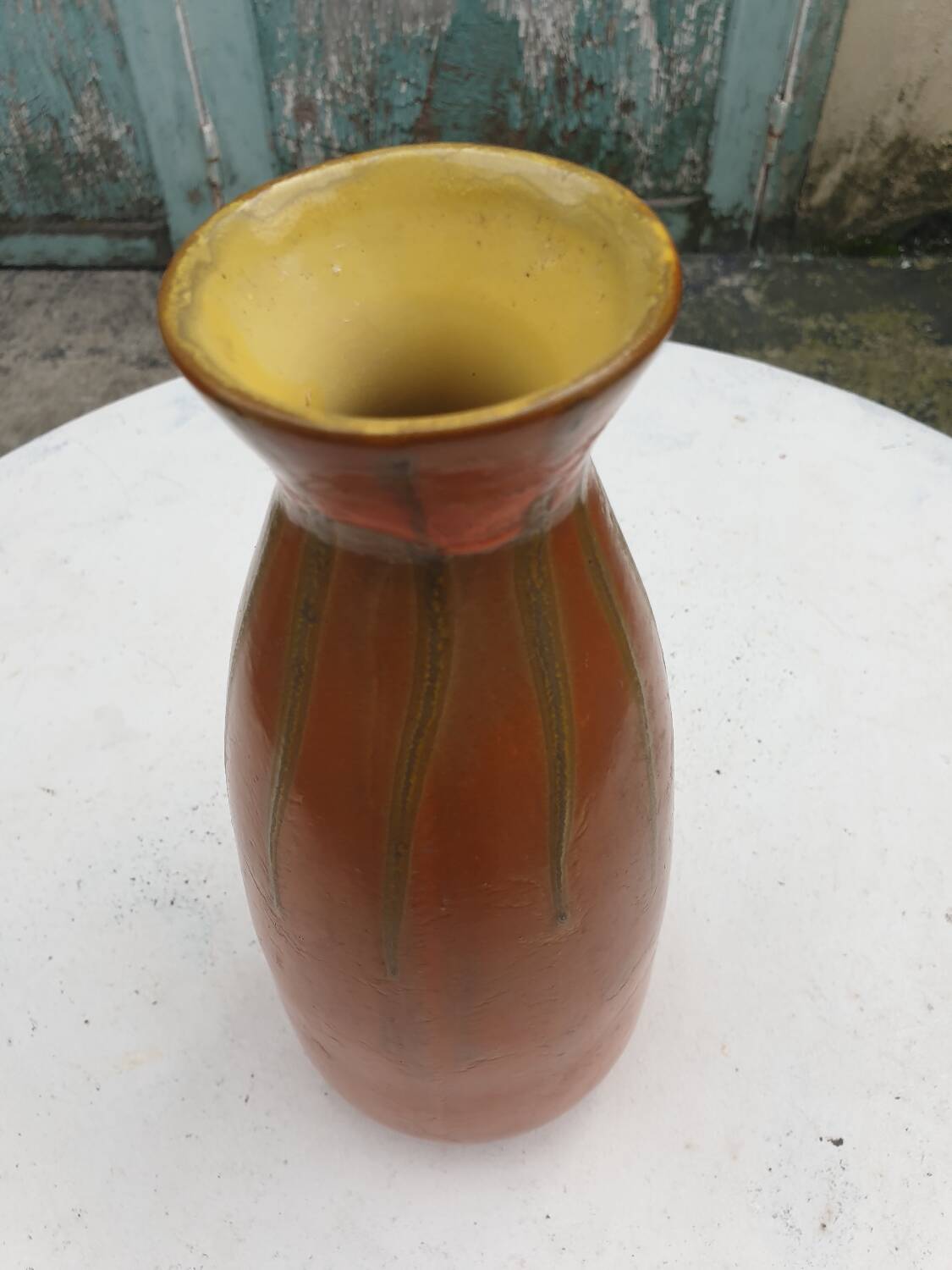 Vintage ceramic vase Hungary 1950s 1960s