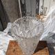 Transparent glass vase