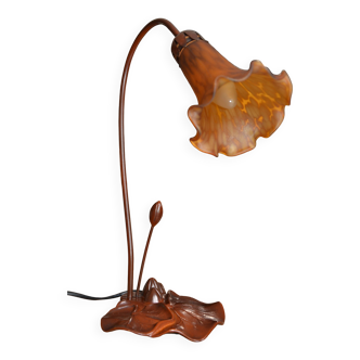 art deco lamp glass paste and ceramic