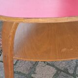 Hugues Steiner Bow Wood double-tiered tripod coffee table