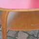 Table de salon tripode double plateaux Hugues Steiner Bow Wood