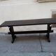 Banc en bois couleur wege