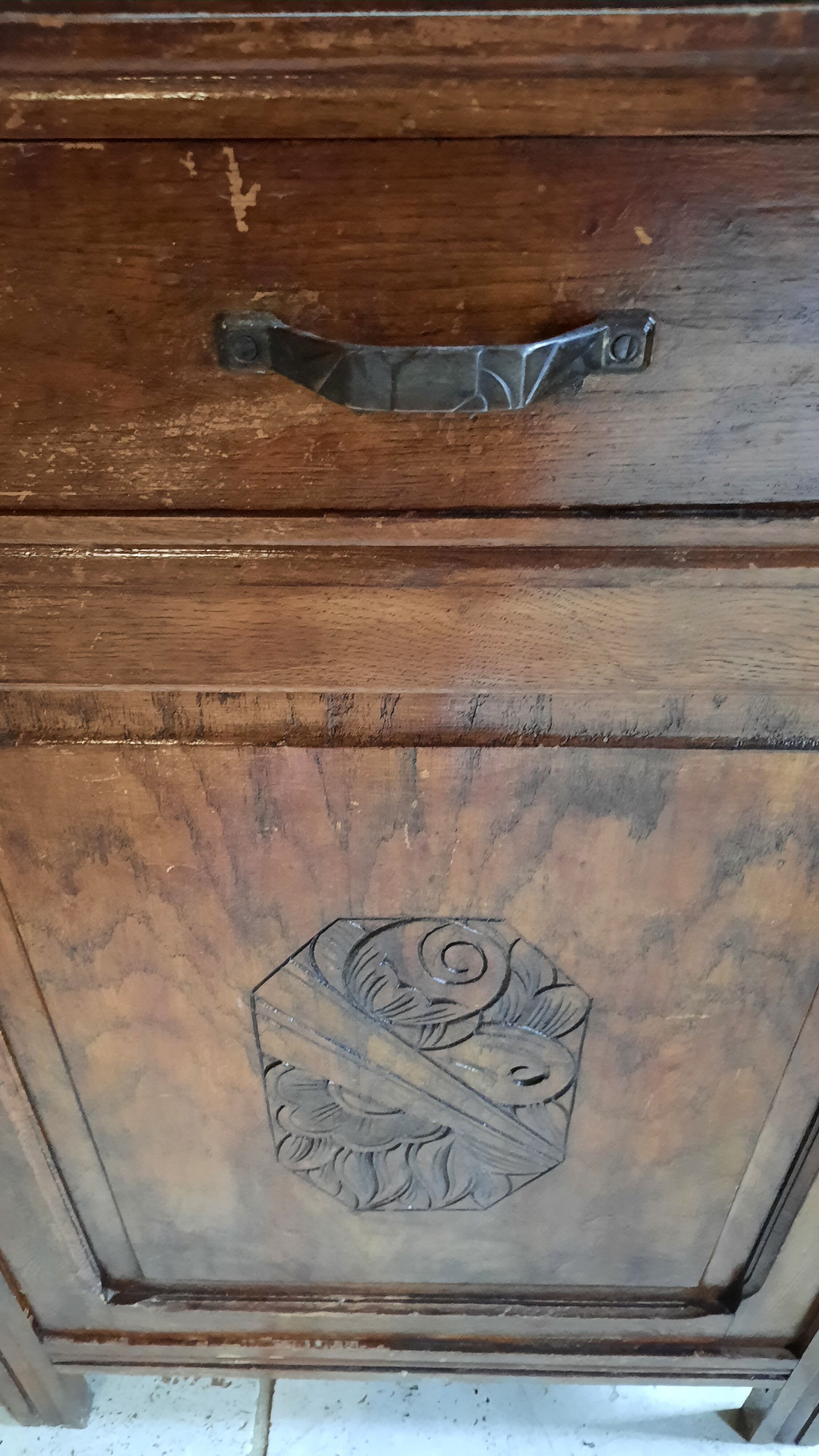 Low art deco style sideboard