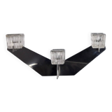 Peill & Putzler candelabra, glass and metal, Germany, 1970