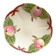 Barbotine plate; Apples. Choisy le Roi