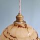 Art Deco marbled opaline pendant light, Scailmont, 1920-30