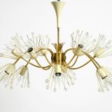 Beautiful brass chandelier by Emil Stejnar for Rupert Nikoll