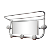 Coat rack with 5 art deco hooks