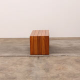 Modular beech set of two room dividers with benches, 1970 Italy
