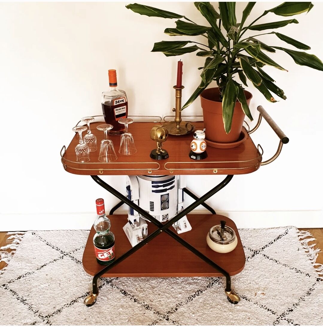 Vintage bar trolley