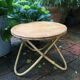 Table basse en rotin diabolo
