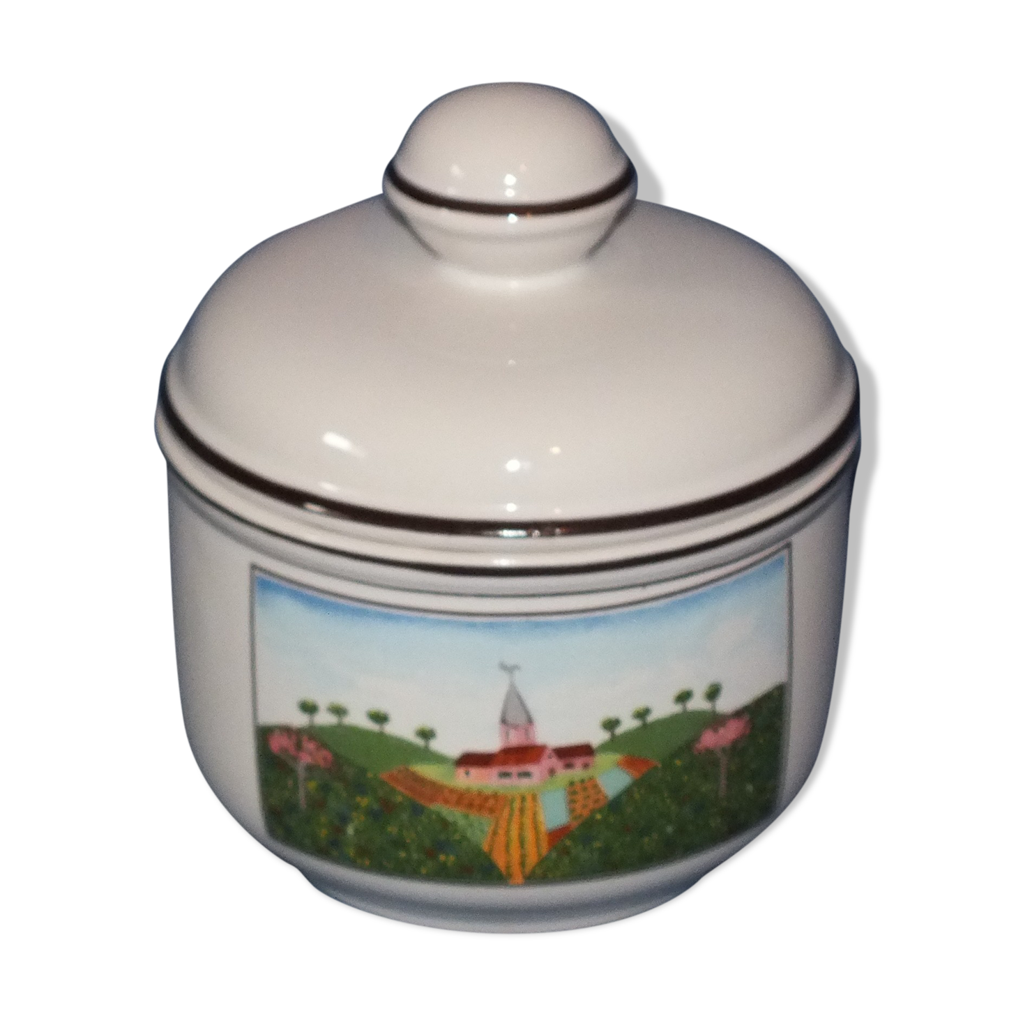Villeroy sugar pot - Boch naïve design by Laplau