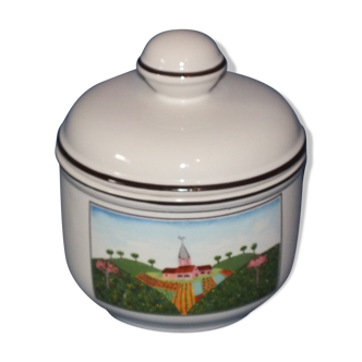 Villeroy sugar pot - Boch naïve design by Laplau