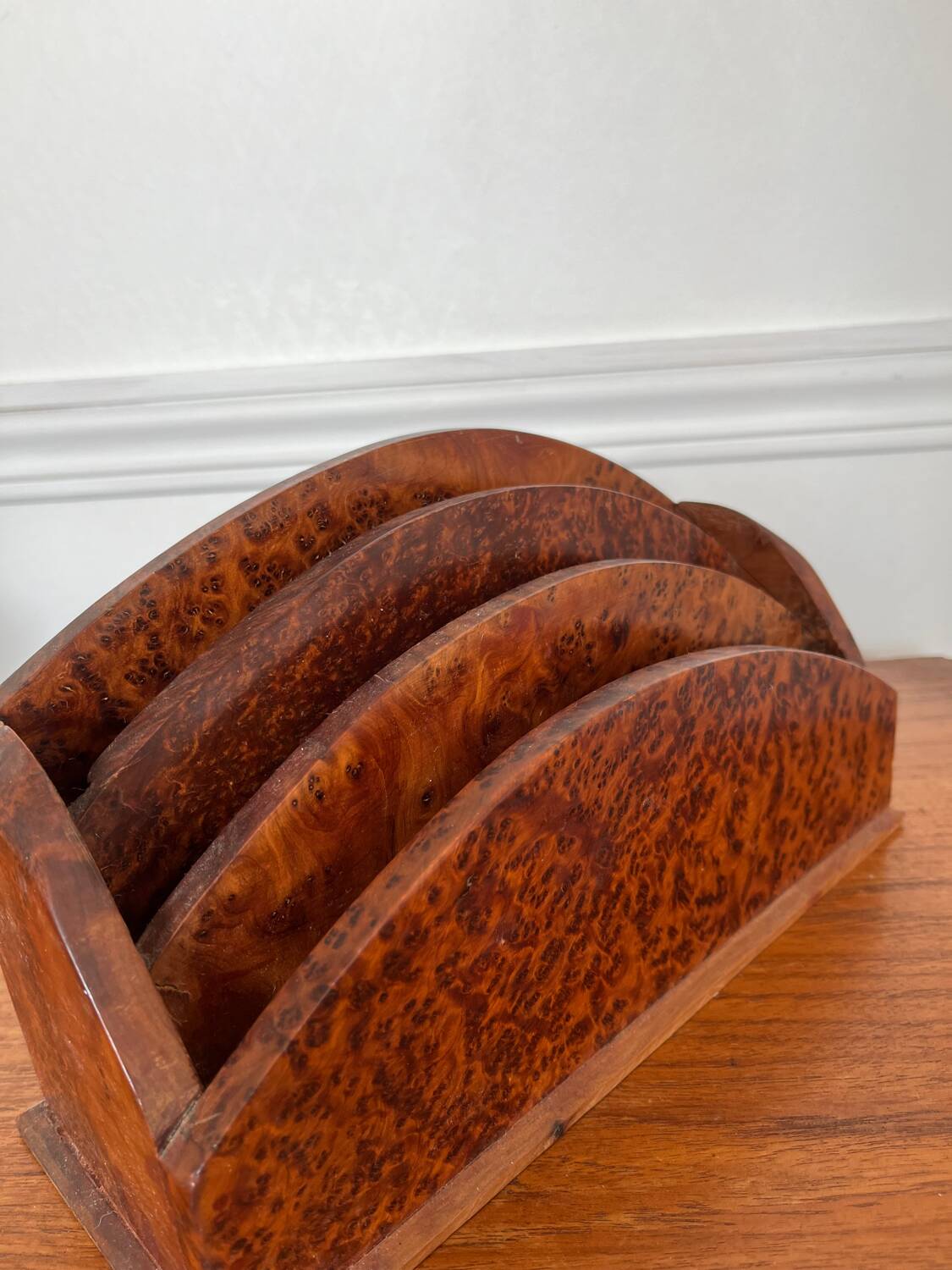 Thuja burl mail holder