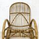 Vintage 1960s rattan rocking chair
