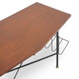 Coffee table with side magazine racks, 1960s.