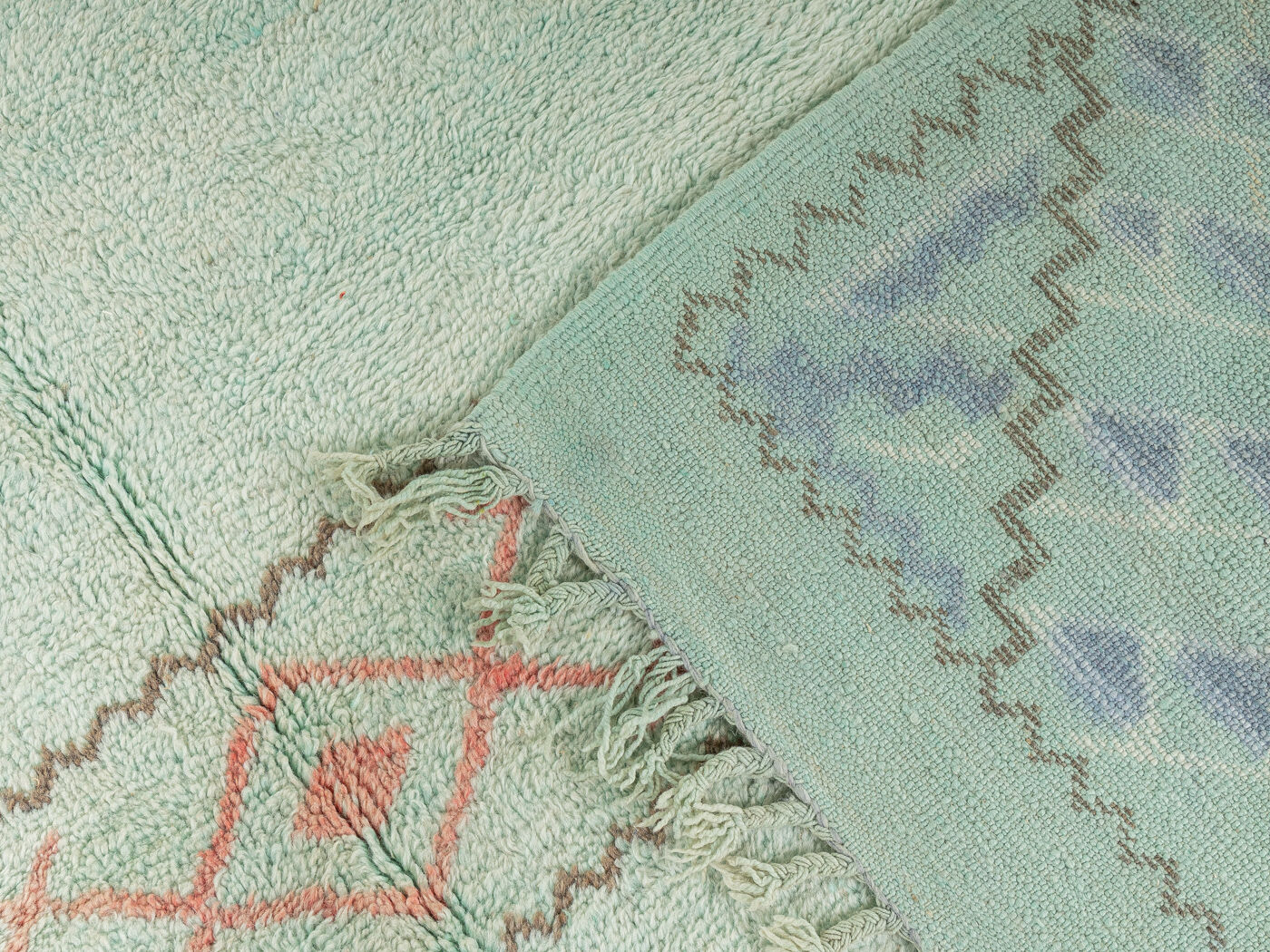 Vintage beni mrirt, berber rug, 205 x 305