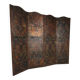Late 18th-century Belgian embossed leather folding screen – after Daniel Marot