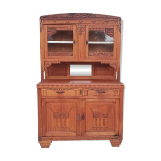 Art Deco period carved oak sideboard