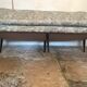 Vintage bench 1940-60's shape basket compass feet
