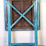 Old folding square table in Burmese teak