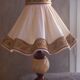 Grande lampe à poser albâtre et bois