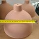 Coupelle lampadaire en terre cuite - suspension