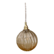Vintage round amber glass globe pendant light