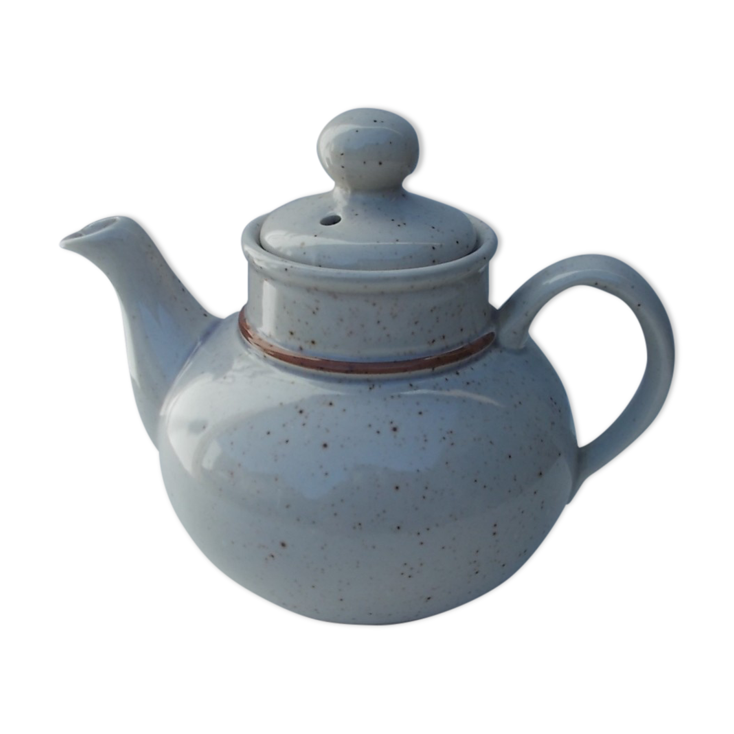 Speckled stoneware coffee pot