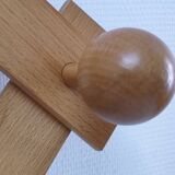 Solid pine crossbar coat rack from the 90s