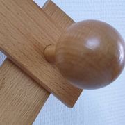 Solid pine crossbar coat rack from the 90s