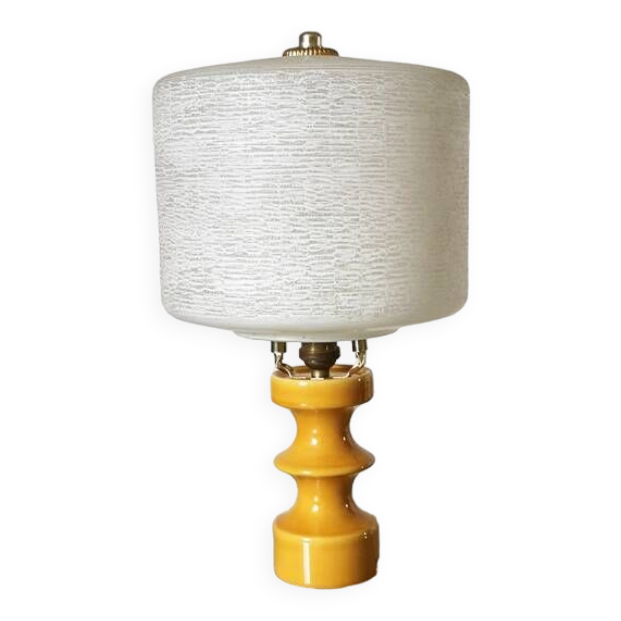 Lampe vintage jaune 1680 1960